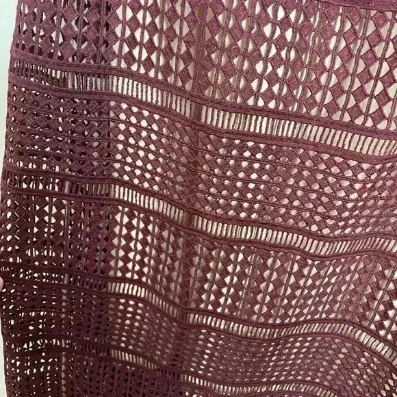 Keepsake‎ Sweet Nothing Burgundy Lace Midi Dress - Picture 12 of 16